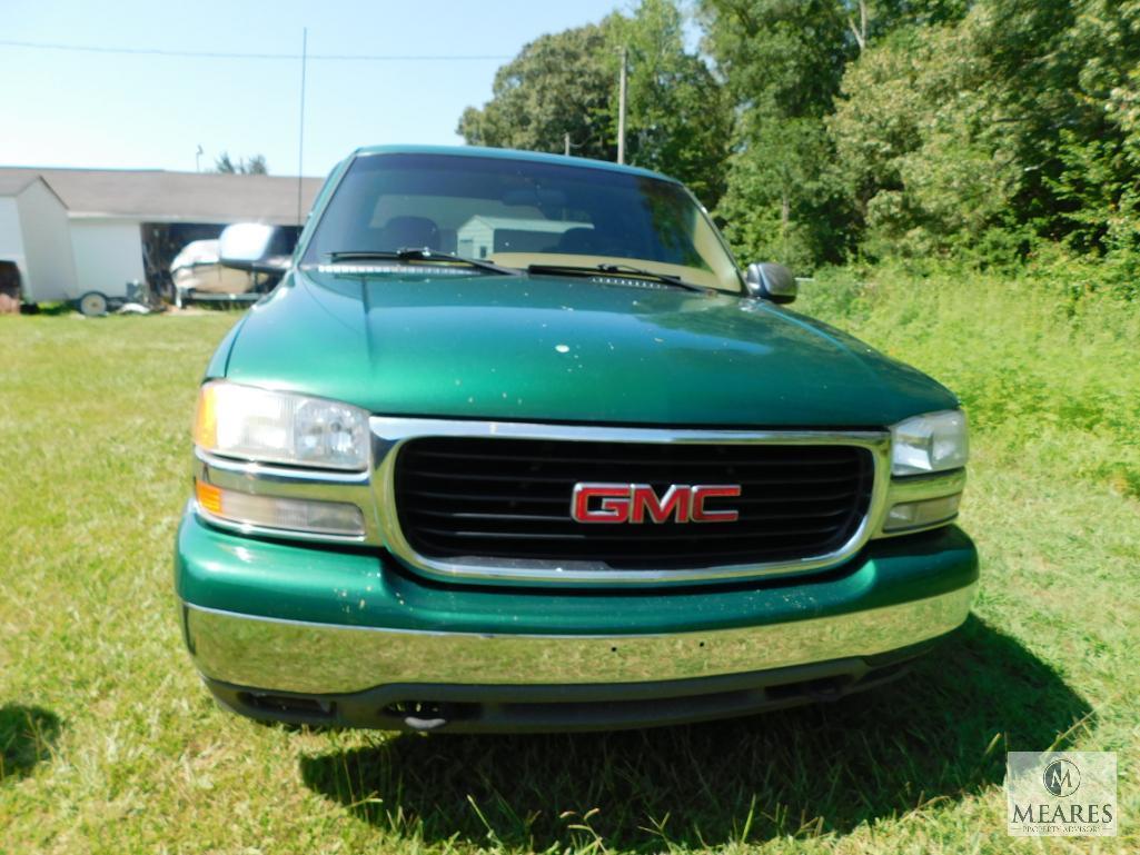 2000 GMC Sierra Pickup Truck, VIN # 2GTEC19T4Y1229183