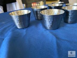 Lot of 7 - Hammered Sauce Cups