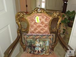 Antique Gold-Gilt design men's parlor chair