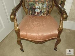 Antique Gold-Gilt design men's parlor chair