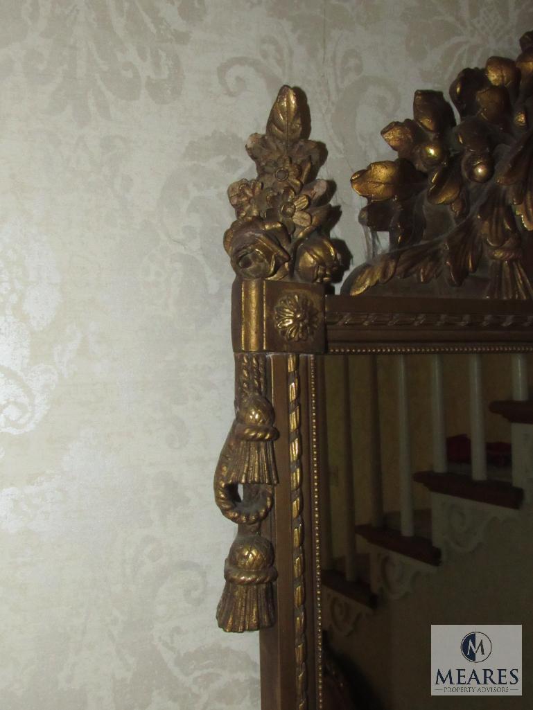 Antique Ornate Gold Gilt-colored Frame Mirror