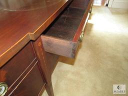 Antique Bow Front Buffet Table