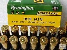 16 Rounds Remington Core-Lokt .308 WIN Ammo 150 Grain PSP + 4 Brass