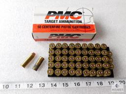 46 Rounds PMC Target Ammunition .44 REM Mag 240 Grain TCSP + 4 Brass