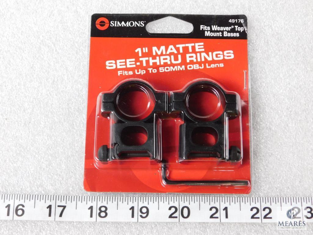 New Simmons x-high 1" tube rifle scope rings