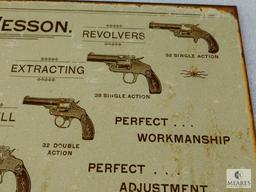 Smith and Wesson tin advertising sign