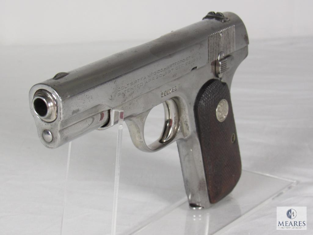 Colt 1903 Hammerless Pocket .32 Caliber Semi-Auto Pistol