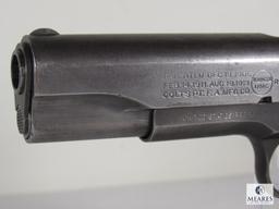 1917 US Army Colt Remington UMC 1911 .45 Commanding Officer Pistol with Colt Archive Letter