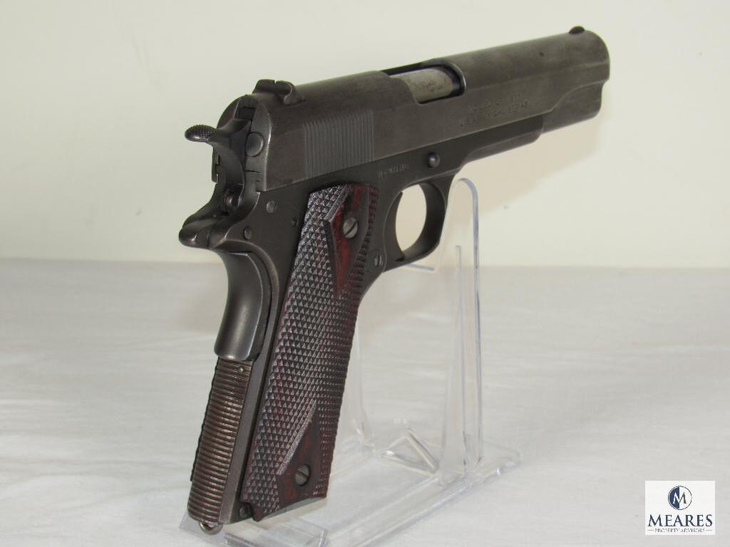 1917 US Army Colt Remington UMC 1911 .45 Commanding Officer Pistol with Colt Archive Letter