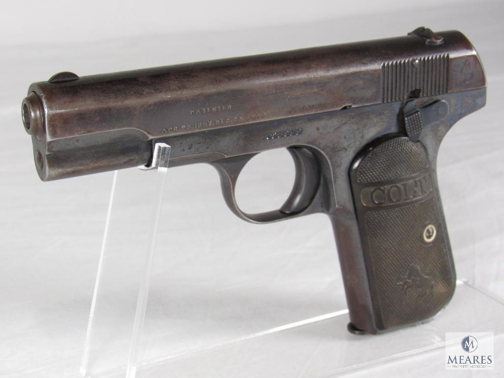 Colt 1903 Hammerless Pocket .32 Caliber Semi-Auto Pistol