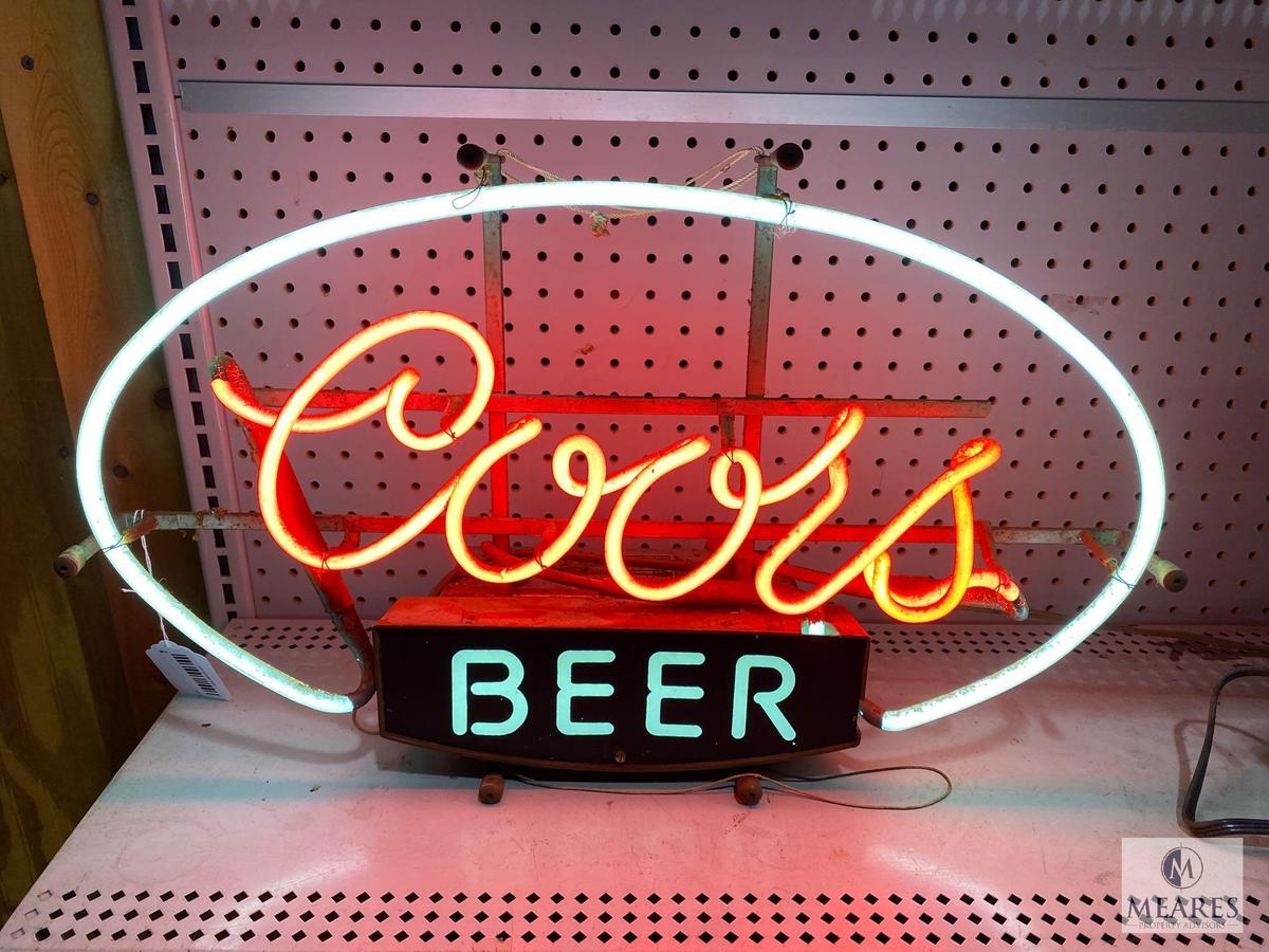 Vintage 1983 Coors Beer Neon Sign