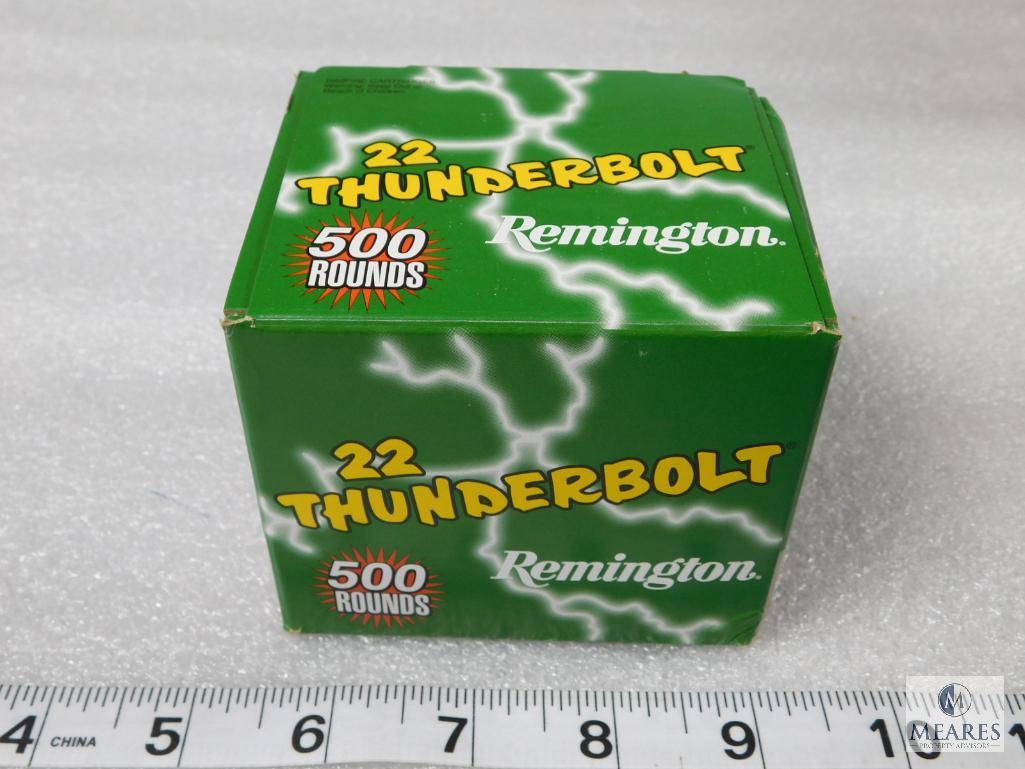 500 rounds Remington Thunderbolt .22 long rifle ammo, 40 grain bullet