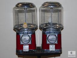 Curtis Vintage Double Gumball Vending Machine with Stand