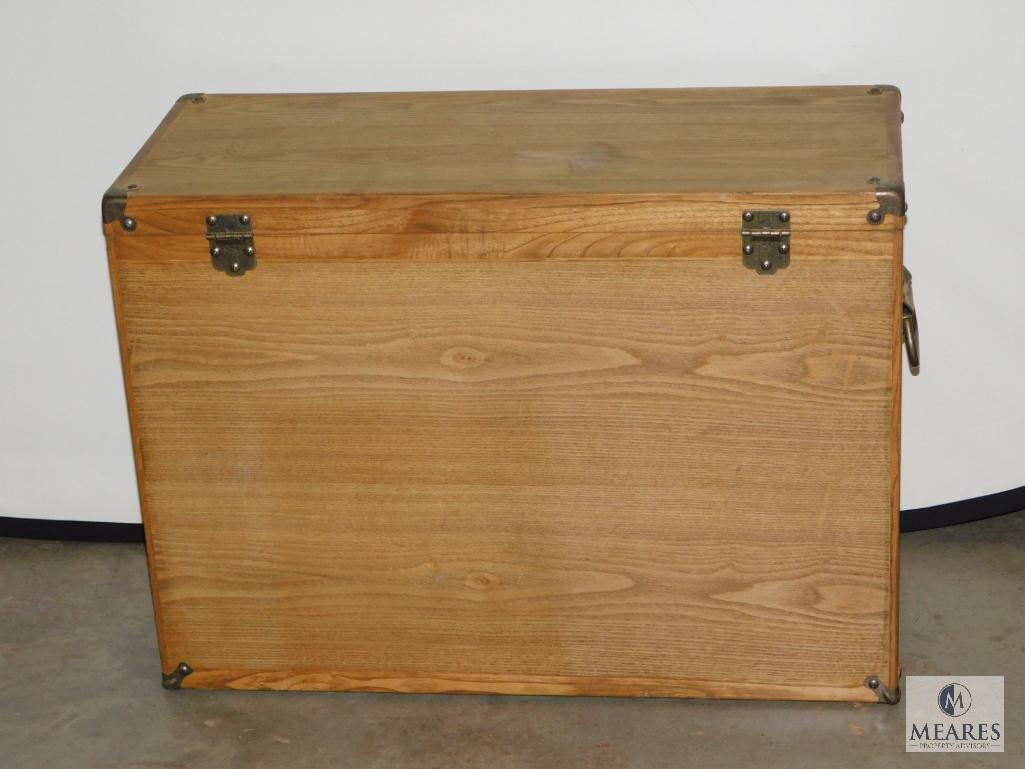 Jewelers or Engineers Wooden Tool Box 26" x 18" x 11"