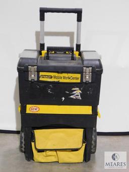 Stanley Mobile Work Center Rolling Toolbox with assorted tools