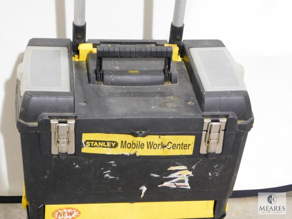 Stanley Mobile Work Center Rolling Toolbox with assorted tools