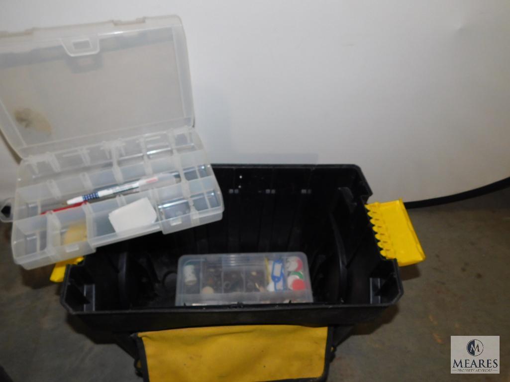 Stanley Mobile Work Center Rolling Toolbox with assorted tools