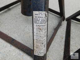 Pair of Car Jacks and 2-Ton Bottle Jack