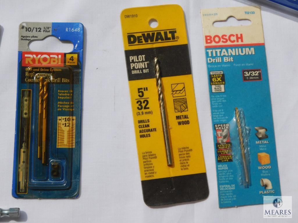 Great Lot of New-in-Package Drill Bits - Includes Craftsman, Dewalt, Kobalt, and Ryobi