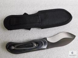 New custom stainless fixed blade hunter with sheath