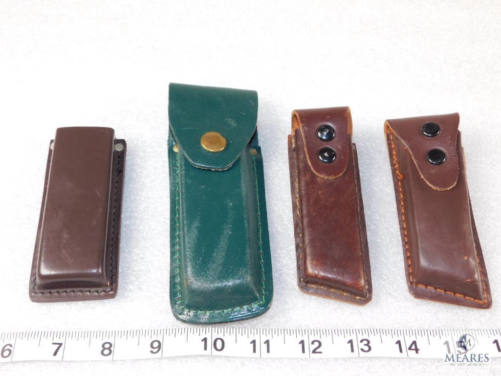 Qty 4 - leather ammo or knife pouche