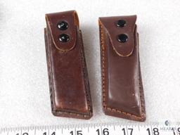 Qty 4 - leather ammo or knife pouche