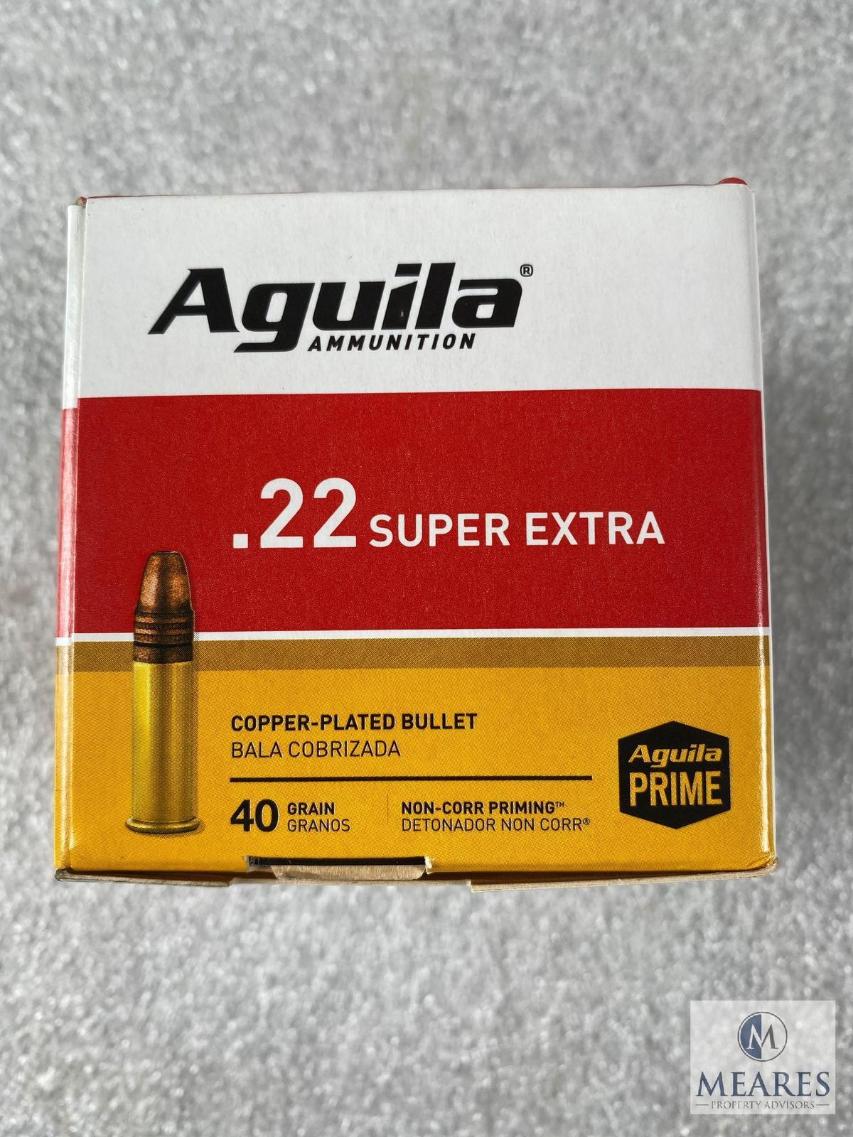 250 Rounds Aguila .22 Long Rifle Ammo. 40 Grain Copper Plated High Velocity. 1255 FPS.