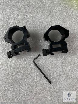 New 1" Tactical Rifle Scope Rings. Works on Any Type of Weaver Rail or Flat Top AR15.