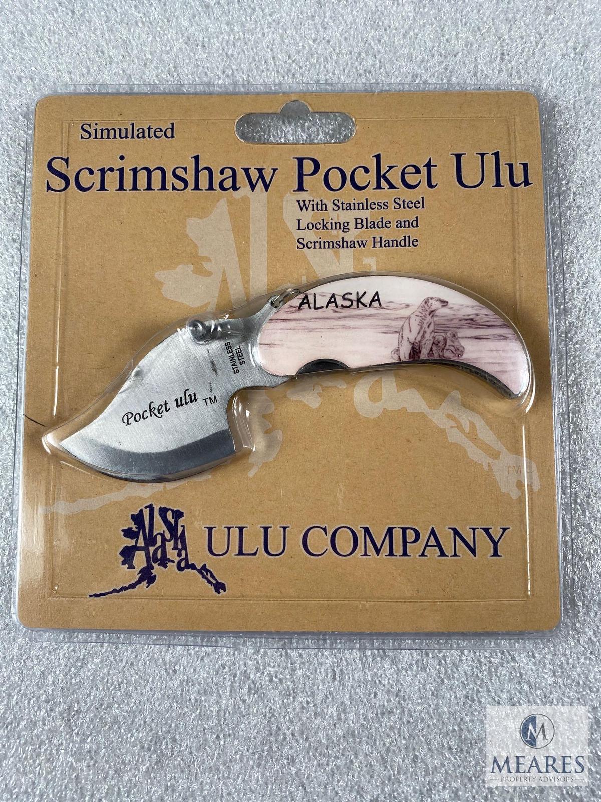 New Alaskan Ulu Pocket Folder. Great For Skinning Animals.