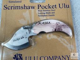 New Alaskan Ulu Pocket Folder. Great For Skinning Animals.