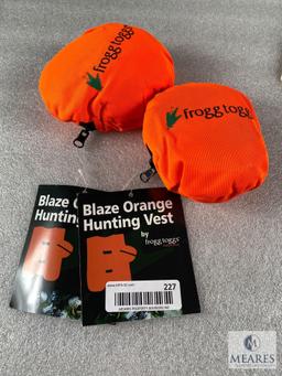 Group of Two - Blaze Orange Hunting Vests by frogg toggs