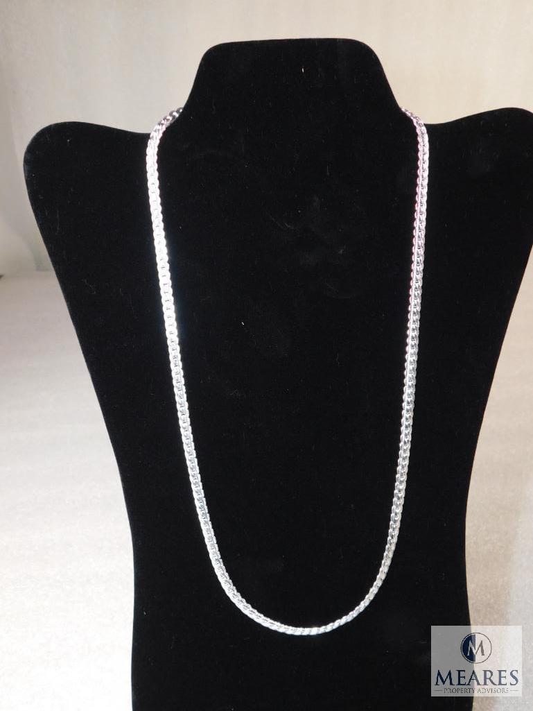 24" Sterling Silver Necklace 27 gram .5mm width 925