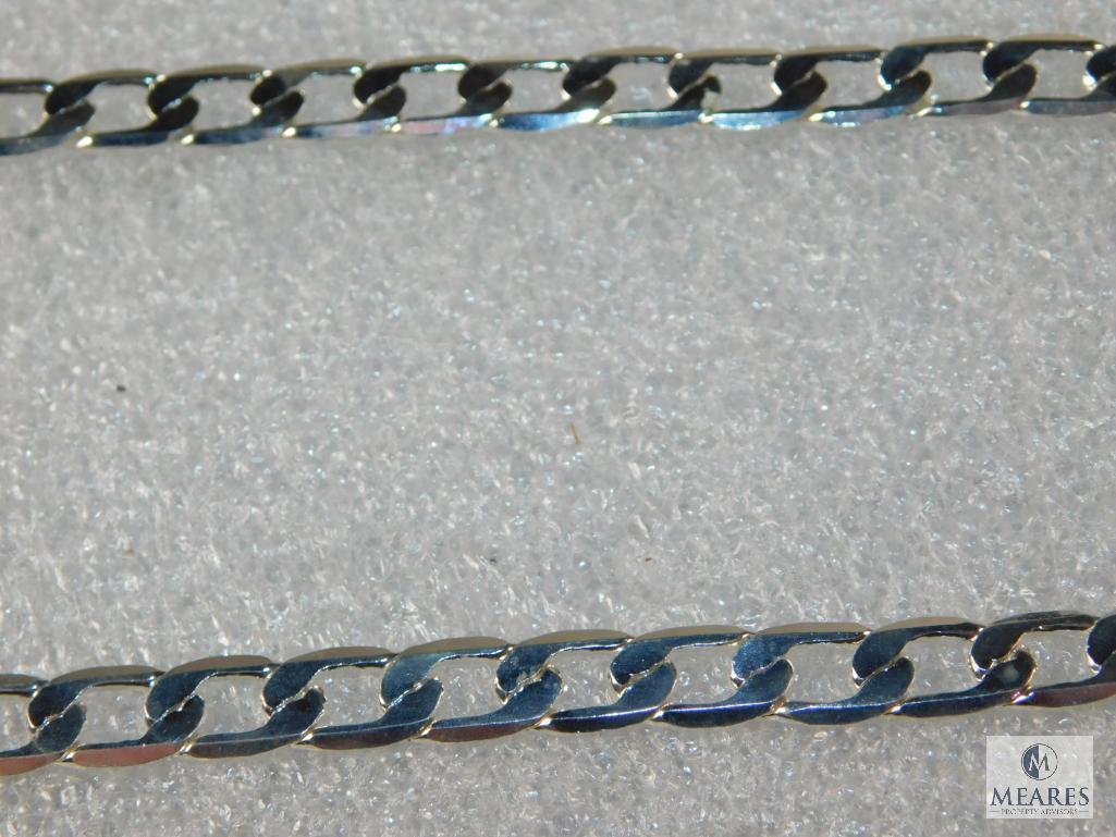 Curb chain, 8 mm, 22 inch, marked 9.25, 27 grams