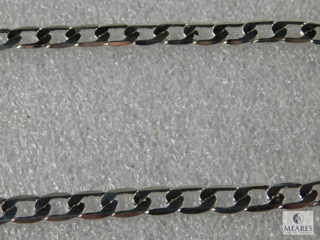 Curb chain, 8 mm, 22 inch, marked 9.25, 27 grams