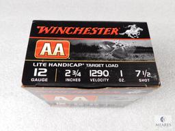 25 Rounds Winchester AA 12 Gauge Shotgun Shells 2-3/4" 1 oz 7-1/2 Shot 1290 Velocity