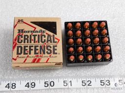 25 Rounds Hornady Critical Defense 9mm Ammo 115 Grain FTX Bullet