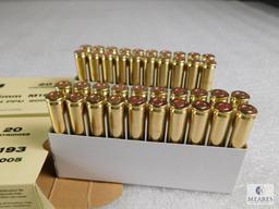 40 Rounds Prvi Partizan PPU Ammo M193 5.56x45mm M193 55 Grain FMJ boat tail