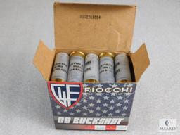 25 Rounds Fiocchi 12 Gauge Buckshot 2-3/4" Shell 00 Buck 9 Pellet home defense or hunting