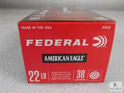 400 Rounds Federal .22 LR Ammo 38 Grain Copper Plated HP High Velocity