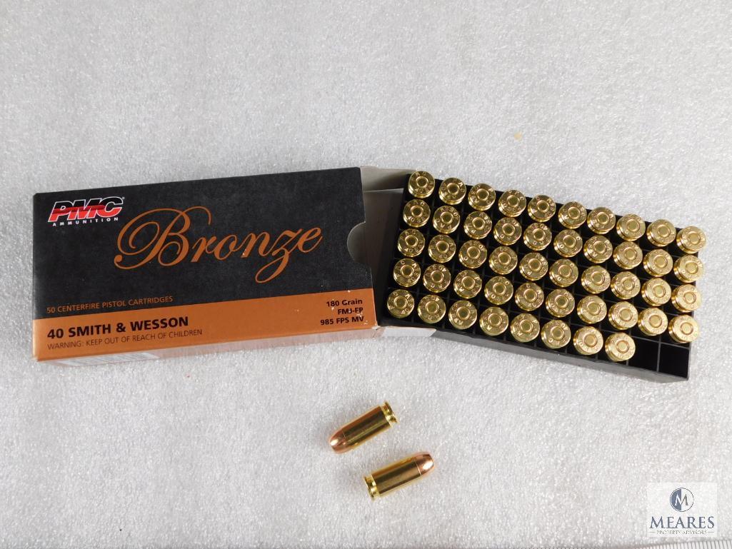 50 Rounds PMC .40 S&W Ammo 180 Grain FMJ