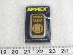 APMEX-certified 1-ounce .9999 fine gold ingot