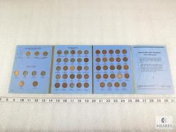 Incomplete Indian Head cent book - 41 coins including Flying Eagles