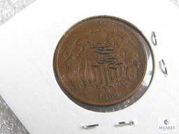 1866 2-cent piece