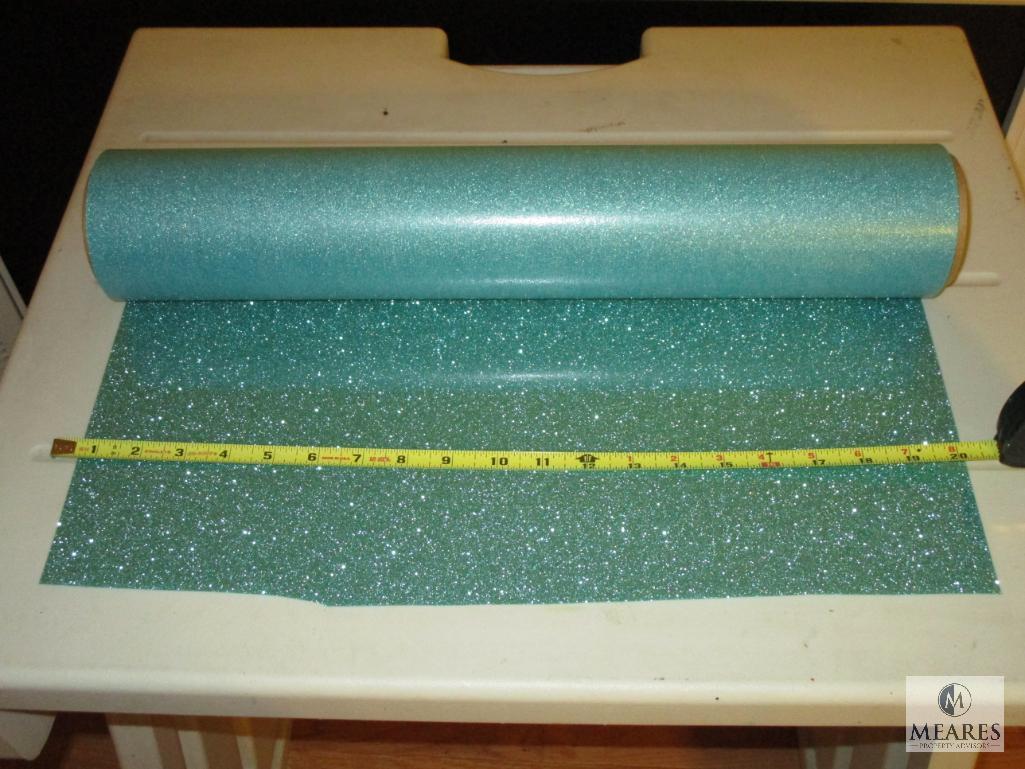 Siser Glitter Jade Heat Transfer Vinyl 20" x approximately 9 yards