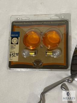 Harley Davidson Rear Turn Signal Kit and Mirrors, Unmarked Lever Set