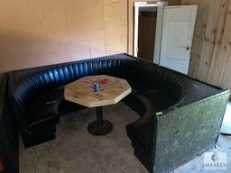 Corner Bar Booth with Octagonal Table