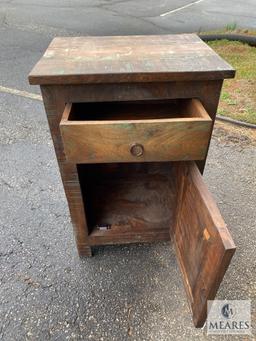 Distressed Occasional Table with Drawer