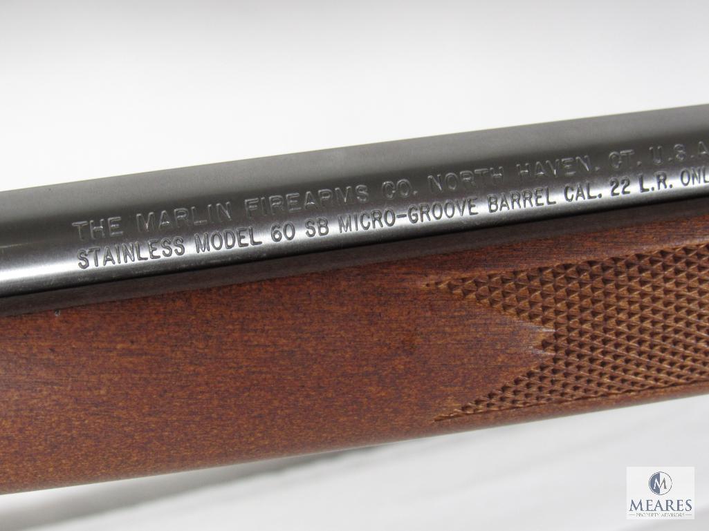 Marlin model 60 SB Stainless .22 LR Semi-Auto Rifle with Tasco Scope