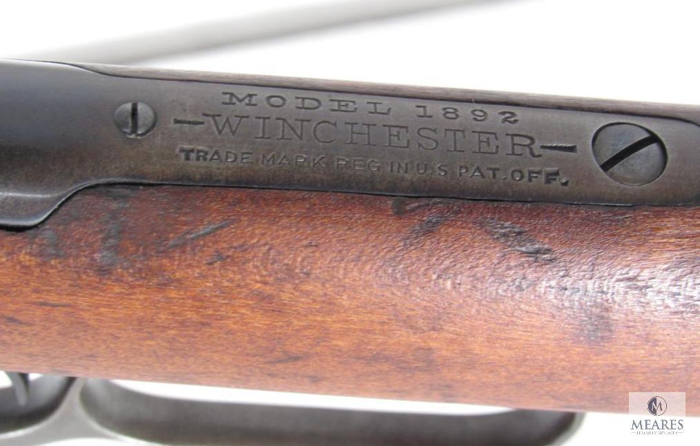 1912 Winchester model 1892 .25-20 WCF Saddle Ring Lever Action Carbine Rifle