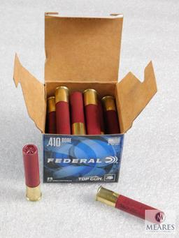 25 Rounds Federal Top Gun .410 Gauge Shotgun Shells 2.5" 8 Shot 1330FPS